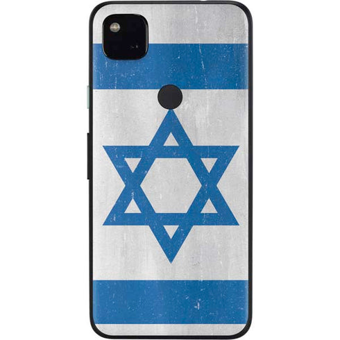 Israel Flag Distressed Google Pixel 4a Skin